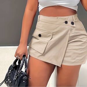 Stylish Tan Women's Shorts
